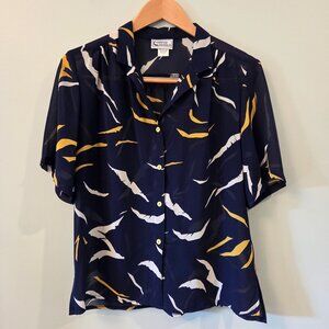 Vintage 80s Campus Casuals Sheer Top